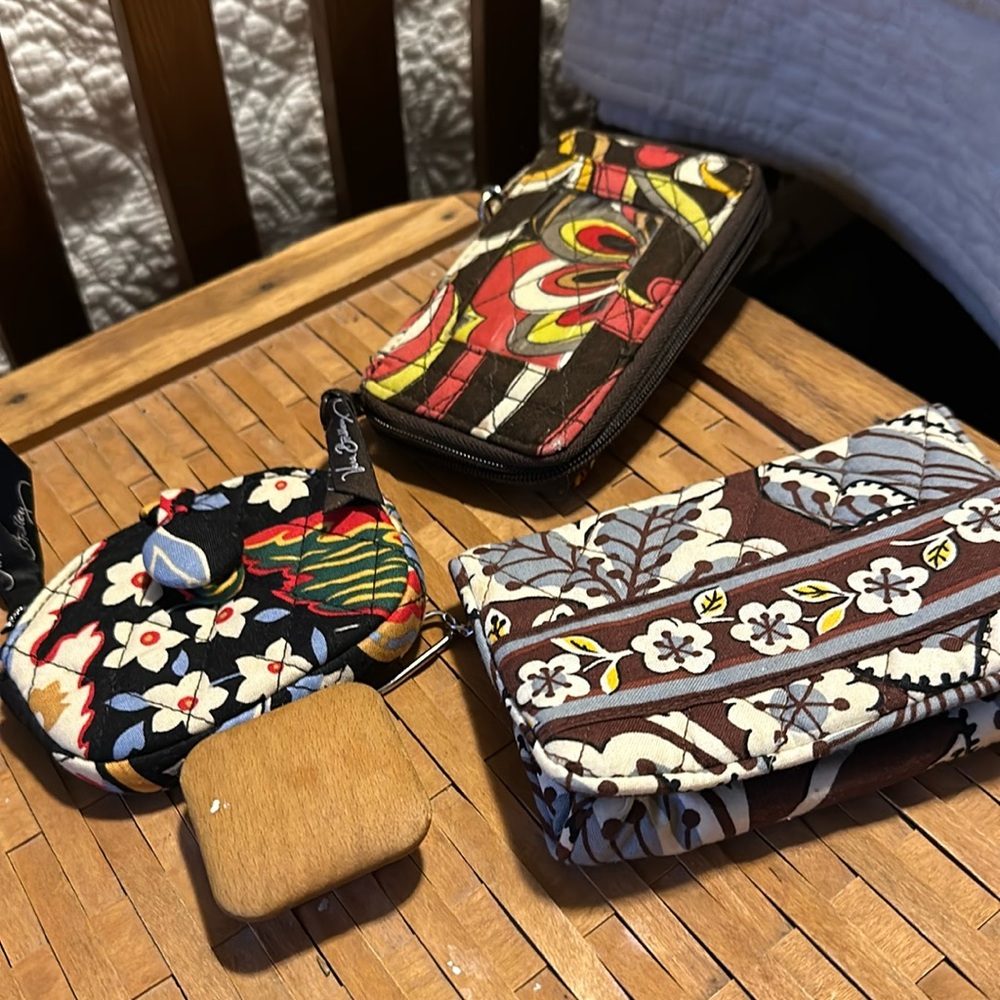3 Vera Bradley coin purses